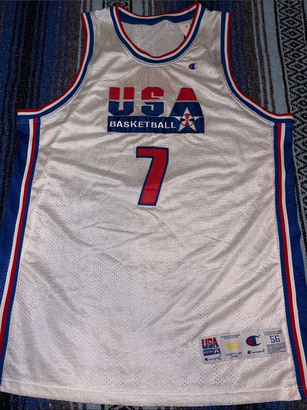 Vintage Larry Bird USA Olympics Basketball Jersey